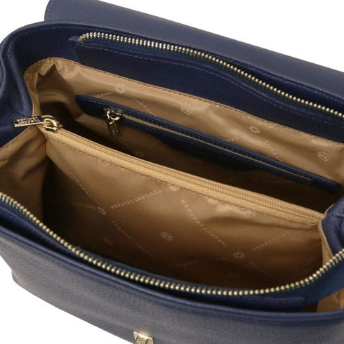 Silene - Leather convertible backpack handbag